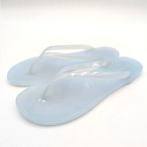 Jeffrey Campbell Beach Day Jelly Flip Flop Sandals Women's Blue Size US8 EU39